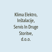 Klima Elektro, Inštalacije, Servis In Druge Storitve, d.o.o. - Logotip