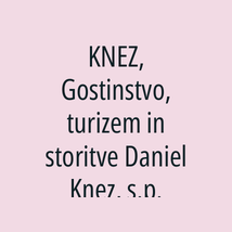 KNEZ, Gostinstvo, turizem in storitve Daniel Knez, s.p. - Logotip