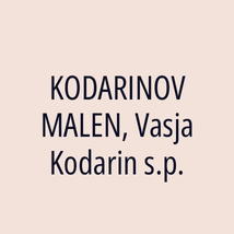 KODARINOV MALEN, Vasja Kodarin s.p. - Logotip