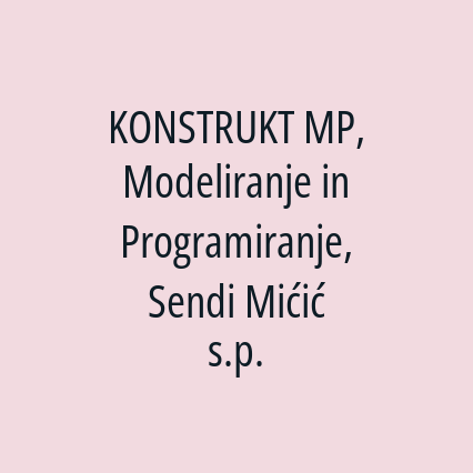KONSTRUKT MP, Modeliranje in Programiranje, Sendi Mićić s.p. - Logotip