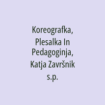 Koreografka, Plesalka In Pedagoginja, Katja Završnik s.p. - Logotip