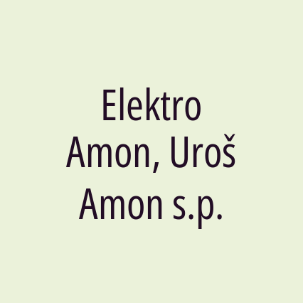 Elektro Amon, Uroš Amon s.p.
