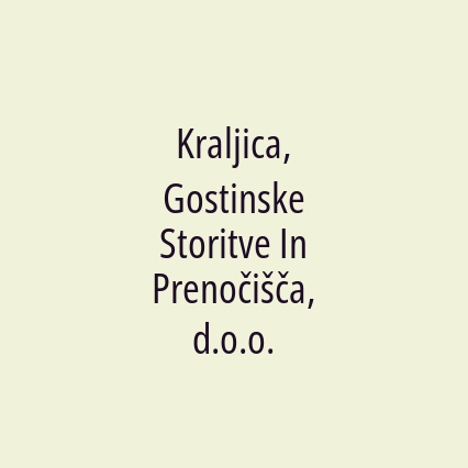 Kraljica, Gostinske Storitve In Prenočišča, d.o.o. - Logotip