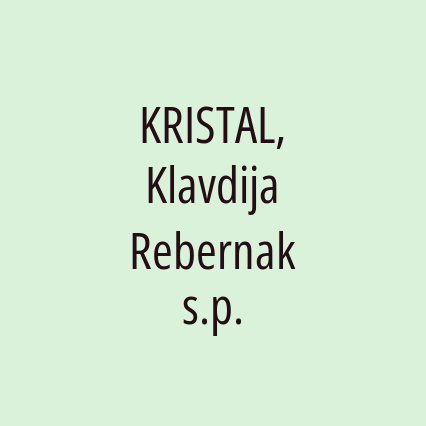 KRISTAL, Klavdija Rebernak s.p. - Logotip