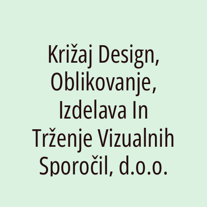Križaj Design, Oblikovanje, Izdelava In Trženje Vizualnih Sporočil, d.o.o. - Logotip