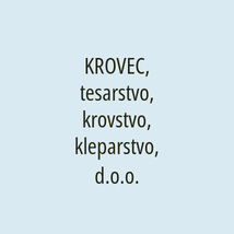 KROVEC, tesarstvo, krovstvo, kleparstvo, d.o.o. - Logotip