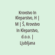 Krovstvo In Kleparstvo, H | M | Š, Krovstvo In Kleparstvo, d.o.o. | Ljubljana - Logotip