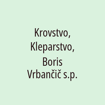 Krovstvo, Kleparstvo, Boris Vrbančič s.p. - Logotip