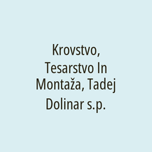 Krovstvo, Tesarstvo In Montaža, Tadej Dolinar s.p. - Logotip