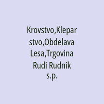 Krovstvo,Kleparstvo,Obdelava Lesa,Trgovina Rudi Rudnik s.p. - Logotip