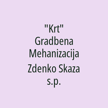 "Krt" Gradbena Mehanizacija Zdenko Skaza s.p. - Logotip