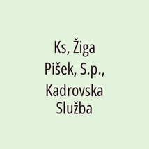 Ks, Žiga Pišek, S.p., Kadrovska Služba - Logotip