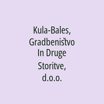 Kula-Bales, Gradbeništvo In Druge Storitve, d.o.o. - Logotip