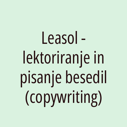 Leasol - lektoriranje in pisanje besedil (copywriting) - Logotip