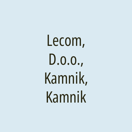 Lecom, D.o.o., Kamnik, Kamnik - Logotip