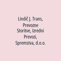 Lindič J. Trans, Prevozne Storitve, Izredni Prevozi, Spremstva, d.o.o. - Logotip