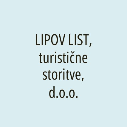 LIPOV LIST, turistične storitve, d.o.o. - Logotip
