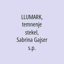 LLUMARK, temnenje stekel, Sabrina Gajser s.p. - Logotip