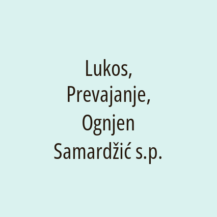 Lukos, Prevajanje, Ognjen Samardžić s.p. - Logotip