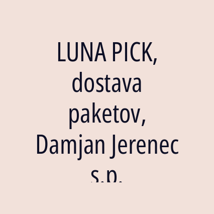 LUNA PICK, dostava paketov, Damjan Jerenec s.p. - Logotip