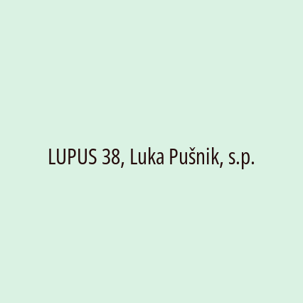LUPUS 38, Luka Pušnik, s.p. - Logotip
