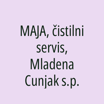 MAJA, čistilni servis, Mladena Cunjak s.p. - Logotip