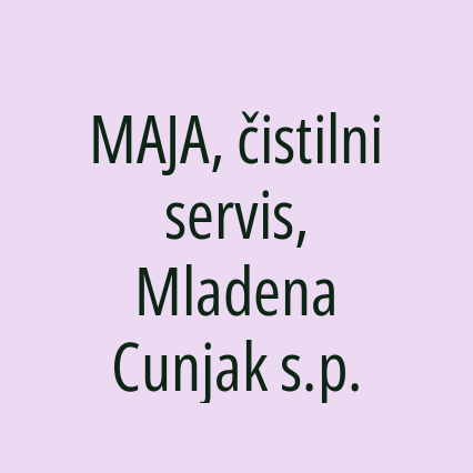 MAJA, čistilni servis, Mladena Cunjak s.p. - Logotip