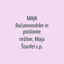 MAJA Računovodske in poslovne rešitve, Maja Štanfel s.p. - Logotip