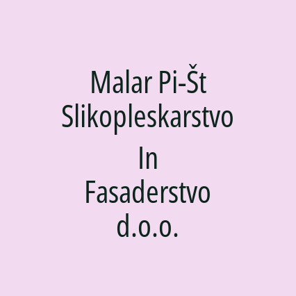 Malar Pi-Št Slikopleskarstvo In Fasaderstvo d.o.o. - Logotip