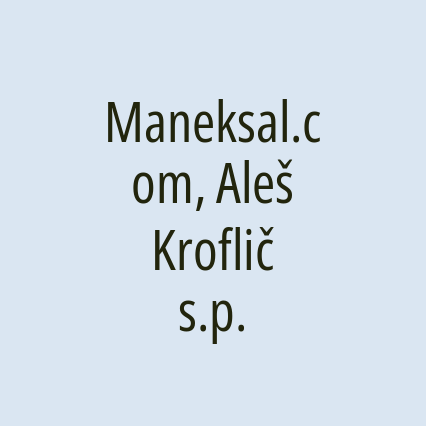 Maneksal.com, Aleš Kroflič s.p. - Logotip