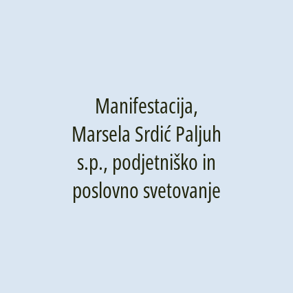 Manifestacija, Marsela Srdić Paljuh s.p. - Logotip