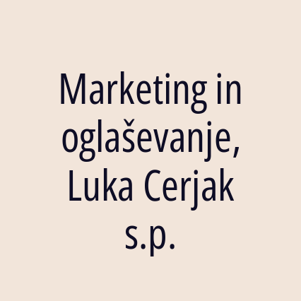 Marketing in oglaševanje, Luka Cerjak s.p. - Logotip