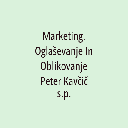 Marketing, Oglaševanje In Oblikovanje Peter Kavčič s.p. - Logotip