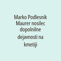 Marko Podlesnik Maurer nosilec dopolnilne dejavnosti na kmetiji - Logotip