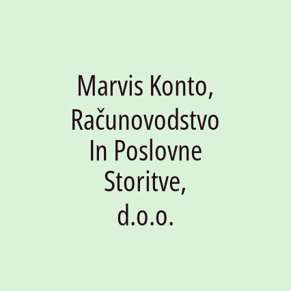 Marvis Konto, Računovodstvo In Poslovne Storitve, d.o.o. - Logotip