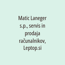 Matic Laneger s.p., servis in prodaja računalnikov, Leptop.si - Logotip