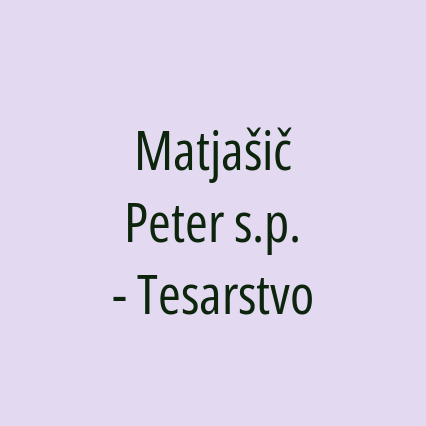 Matjašič Peter s.p. - Tesarstvo - Logotip