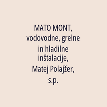 MATO MONT, vodovodne, grelne in hladilne inštalacije, Matej Polajžer, s.p. - Logotip