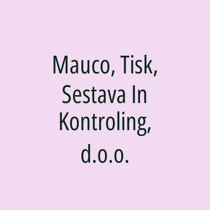 Mauco, Tisk, Sestava In Kontroling, d.o.o. - Logotip