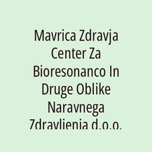 Mavrica Zdravja Center Za Bioresonanco In Druge Oblike Naravnega Zdravljenja d.o.o. - Logotip
