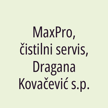 MaxPro, čistilni servis, Dragana Kovačević s.p. - Logotip