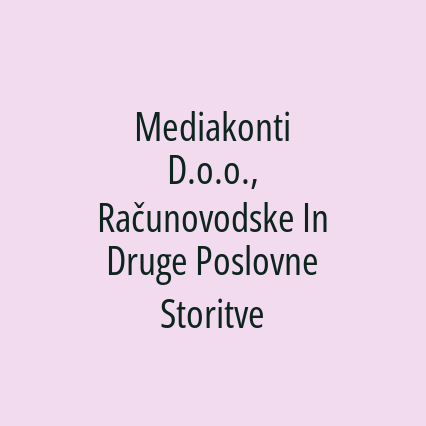 Mediakonti D.o.o., Računovodske In Druge Poslovne Storitve - Logotip