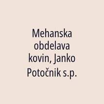 Mehanska obdelava kovin, Janko Potočnik s.p. - Logotip