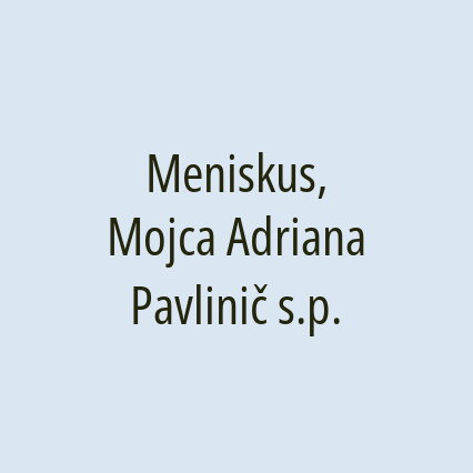 Meniskus, Mojca Adriana Pavlinič s.p. - Logotip