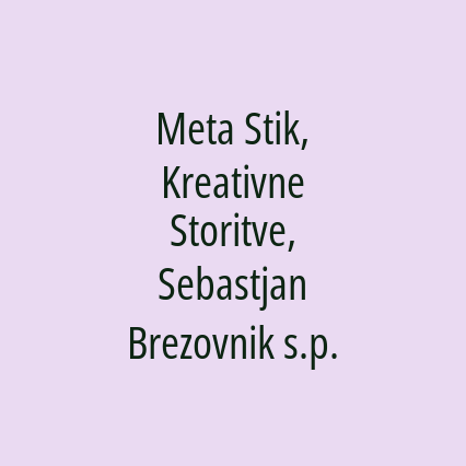 Meta Stik, Kreativne Storitve, Sebastjan Brezovnik s.p. - Logotip