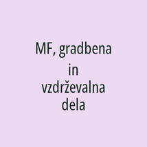 MF, gradbena in vzdrževalna dela - Logotip