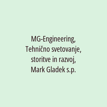 MG-Engineering, Tehnično svetovanje, storitve in razvoj, Mark Gladek s.p. - Logotip