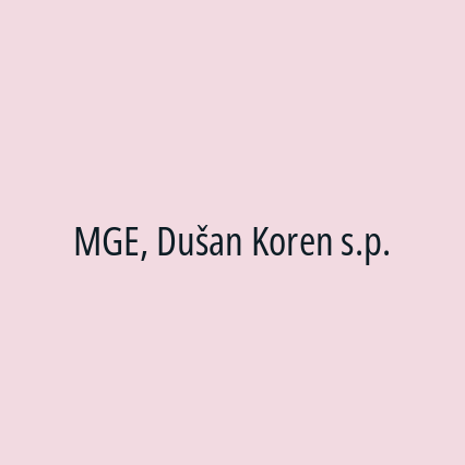 MGE, Dušan Koren s.p. - Logotip