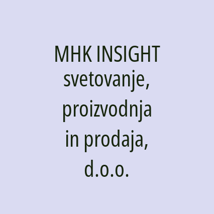MHK INSIGHT svetovanje, proizvodnja in prodaja, d.o.o. - Logotip