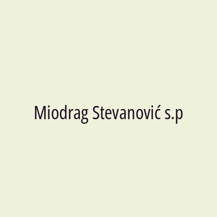 Miodrag Stevanović s.p - Logotip